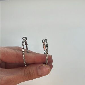 Elegant Silver Hoop Earrings